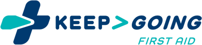 KEEP>GOING First Aid logo