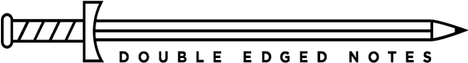 Double Edged Notes logo