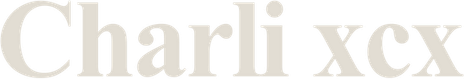 charli xcx US store logo