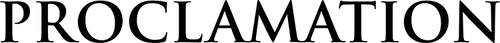 Proclamation logo