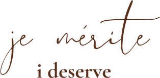 je mérite, i deserve logo