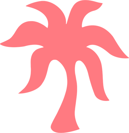 Pink Palm Puff logo