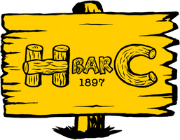 H BAR C logo