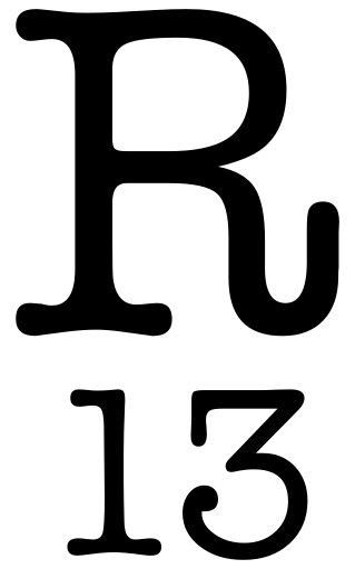 R13 logo