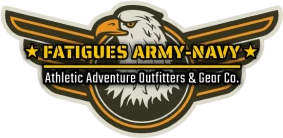 Fatigues Army Navy & Surplus Gear Co. logo