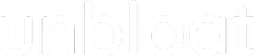 Unbloat logo