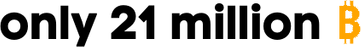 only 21 million ₿ logo